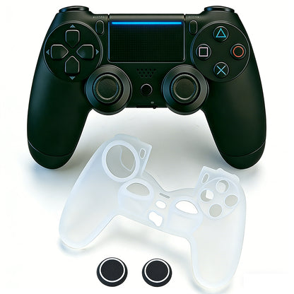 SWCHL Wireless PS4 Controller with Silicone Cover & Thumb Grips, Dual Vibration Motion Sensor Gamepad for Playstation 4/PS4 Pro/PS4 Slim/PC Windows