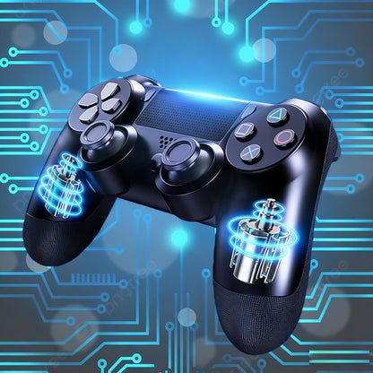 SWCHL Wireless PS4 Controller with Silicone Cover & Thumb Grips, Dual Vibration Motion Sensor Gamepad for Playstation 4/PS4 Pro/PS4 Slim/PC Windows