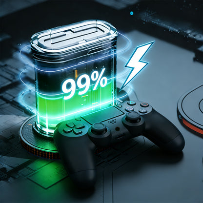 SWCHL Wireless PS4 Controller with Silicone Cover & Thumb Grips, Dual Vibration Motion Sensor Gamepad for Playstation 4/PS4 Pro/PS4 Slim/PC Windows